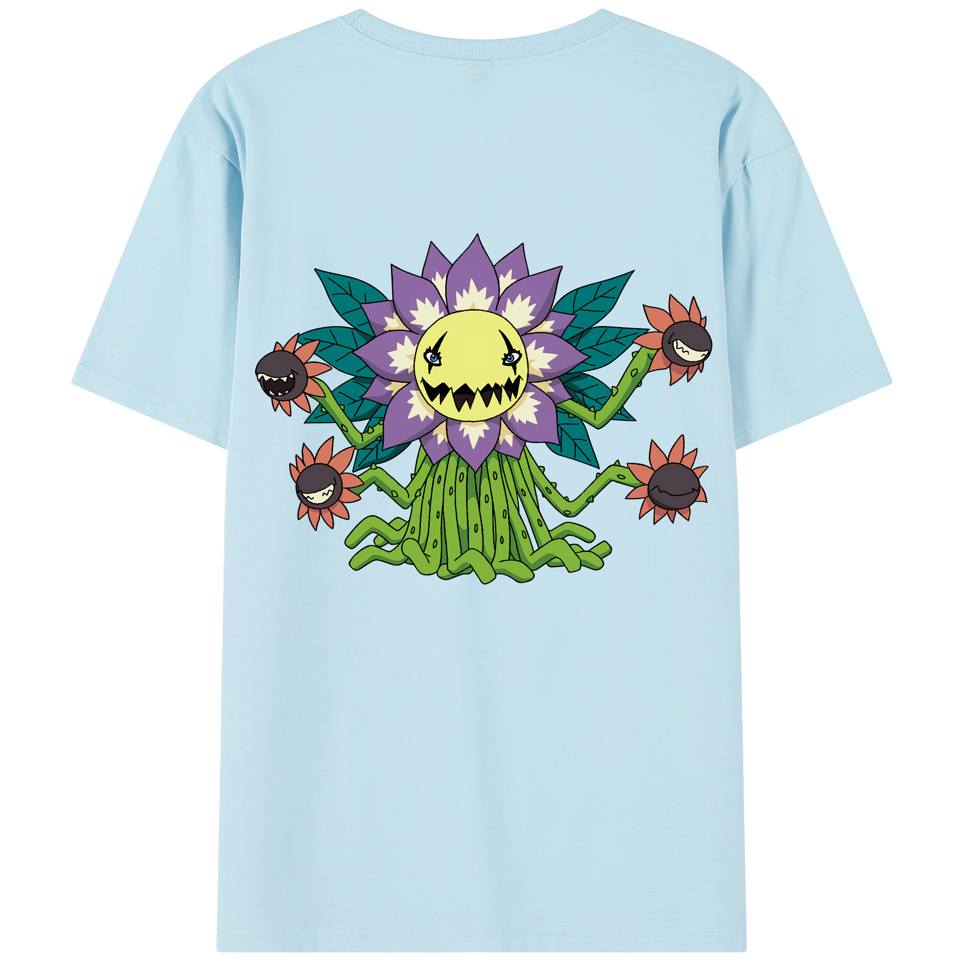 （画像用） Digimon デジタルモンスター/デジモン 綿100％半袖Tシャツ（背面プリント）